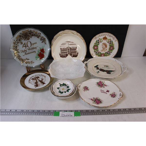 (12+) Misc. Lot of Chine and Glass Bowls and Plates
