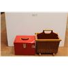 Image 1 : *(2) Red Metal Storage / Tool Box