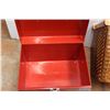 Image 4 : *(2) Red Metal Storage / Tool Box