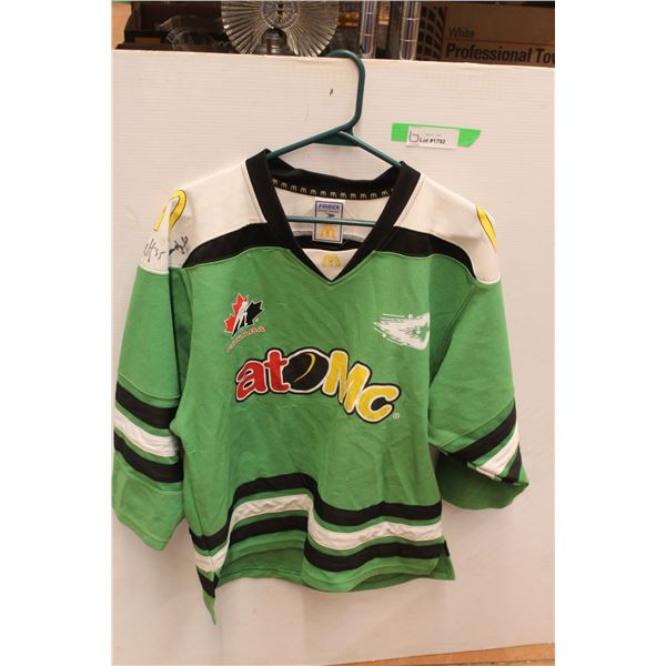 *McDonalds Atomic Hockey Jersey (Size Youth XL) - Signed by Teammates