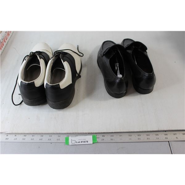 White & Black Golf Shoes - Size 8.5, Florsheim Shoes - Size 9