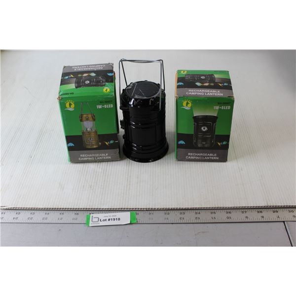 (2) Rechargeable Camping Lanterns