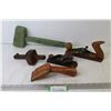 Image 1 : Vintage Tools - Planes - Wooden Mallet - Scribe - Scraper?