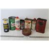 Image 1 : Assorted Vintage Tins & Bottles - Pyrene - Texaco - STP - Shell - Goldex