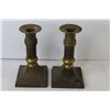 Image 3 : (4) Vintage Metal Candle Holders