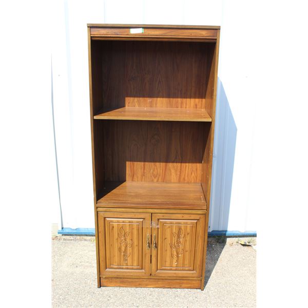 **Book Shelf w/Two Doors & Shelves - 30.5"x15.75"x72"High
