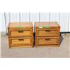 Image 1 : **Pair of End Tables - Two Drawers Each - 25"x17"x23.5"