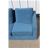Image 2 : **Blue Cloth Material Sofa - 74" x 30" x 23"