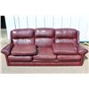 Image 1 : **Faux Leather Sofa and Matching Love Seat - Sofa Measures 78"x33"x30"