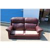 Image 3 : **Faux Leather Sofa and Matching Love Seat - Sofa Measures 78"x33"x30"