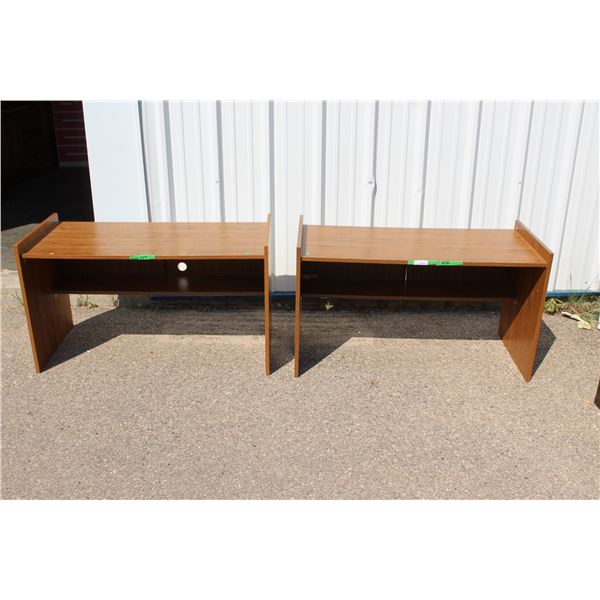 **(2) Computer Desks - 48" x 22" x 28"