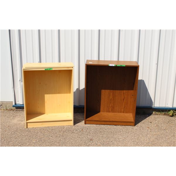 **(2) Book Shelves - Blonde (2 Shelves - 27" x 9.5" x 34") Dark (No Shelves - 29" x 12" x 36")