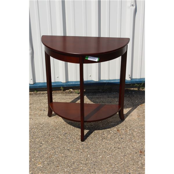 **Half Moon End Table - 26" x 13" x 28"