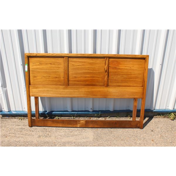 **Wooden Headboard w/Metal Frame