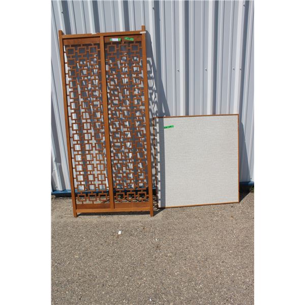 **Room Divider - 35" x 78" & Push Pin Board - 38" x 40.5"