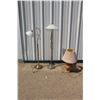 Image 1 : **(2) Standing Lamps (52" & 57") (1) Table Lamp (28") - Untested