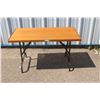 Image 1 : **Folding Wood Table - 51" x 27"