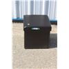 Image 1 : **Faux Leather Storage Stool - 17.5" x 17.5"