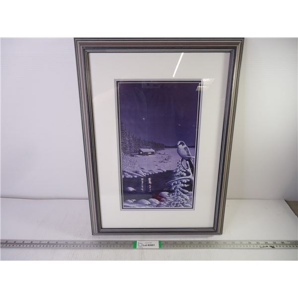 Glen Scrimshaw Print-"Keewatin Christmas"-16"x22" with Certificate