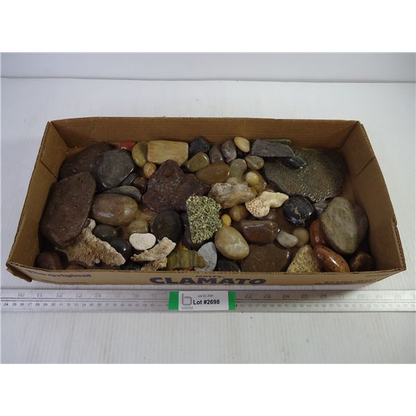 Lot of Assorted Cut and Polished Rock as pictured