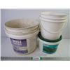 Image 1 : Pail of Plant Food and (2) Pails, large and small
