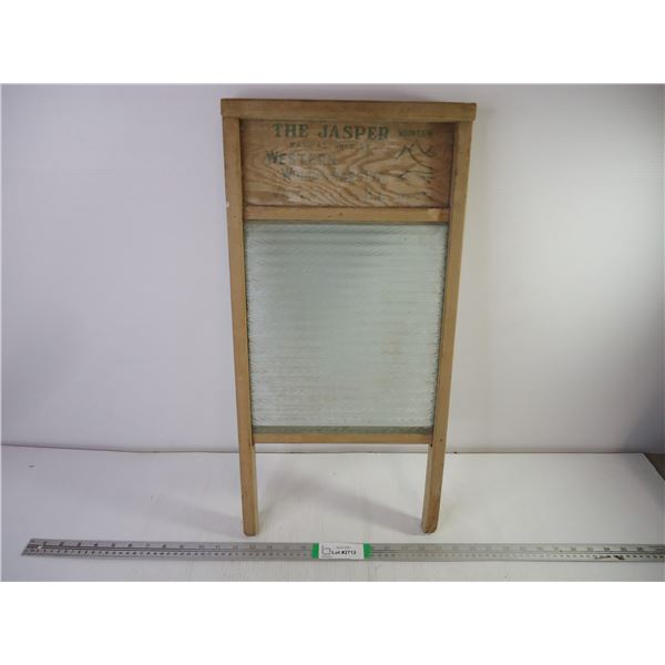 Vintage Washboard with Advertising