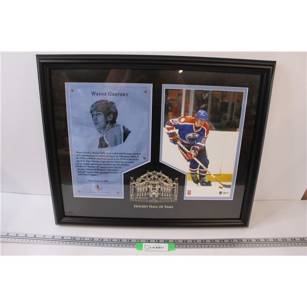 Wayne Gretzky Hall of Fame Induction - Framed - 22" x 18"