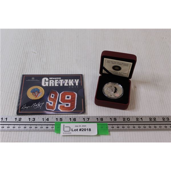 Wayne Gretzky Lot: Royal Canadian Mint Sealed Coin (Sealed) "Gold Edition" , Wayne & Walter $25 Coin