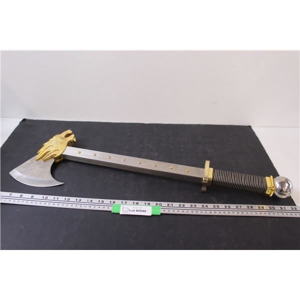 Lion Head Axe - 25" x 8"