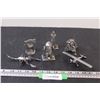 Image 1 : (6) Metal 3-D Metal Models