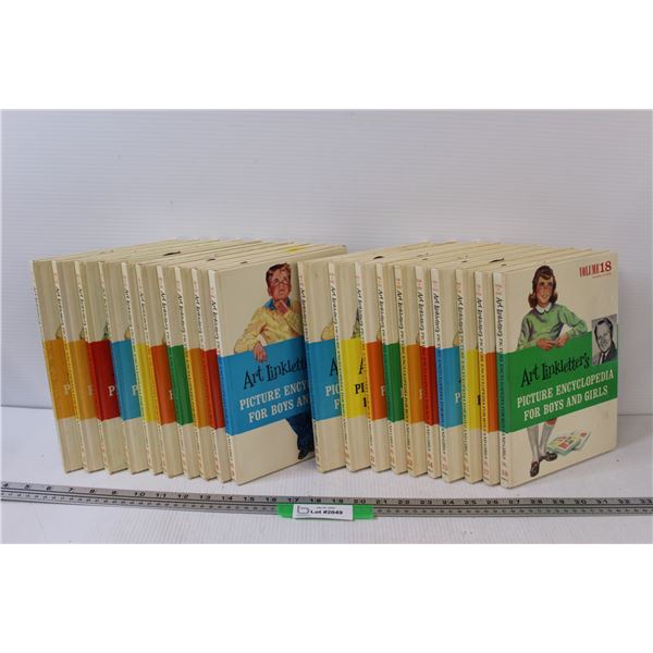 Art Linkletter's Picture Encyclopedias for Girls & Boys Set