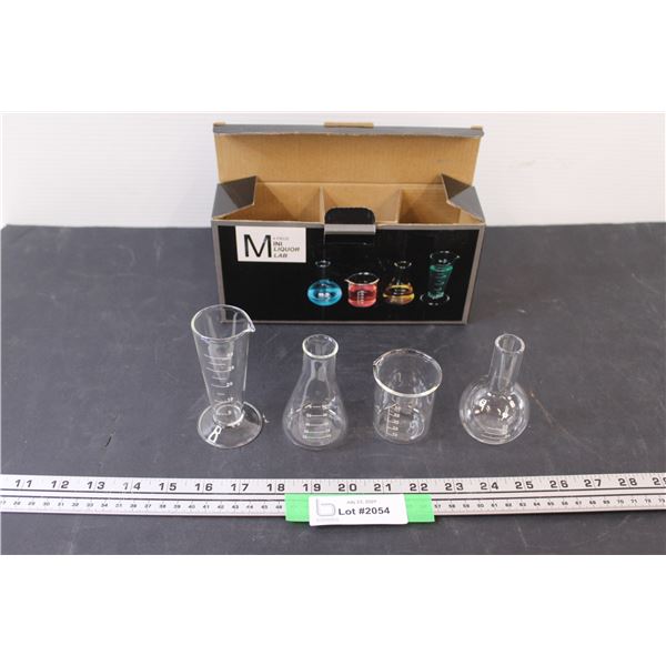 Four-Piece Shot Glass "Mini Lab" Set