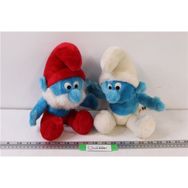 (2) Smurf Stuffies
