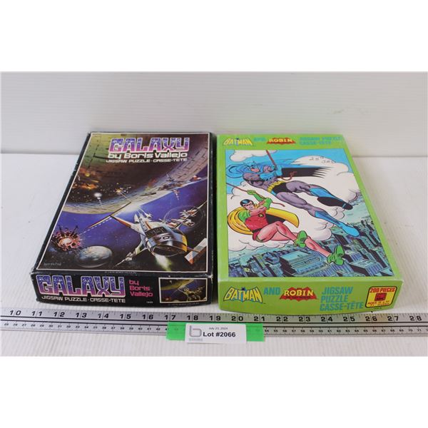 (2) Puzzles: Batman & Galaxy - as is