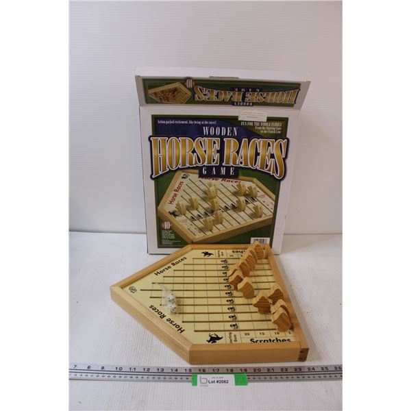 Wooden Horse Races Board Game