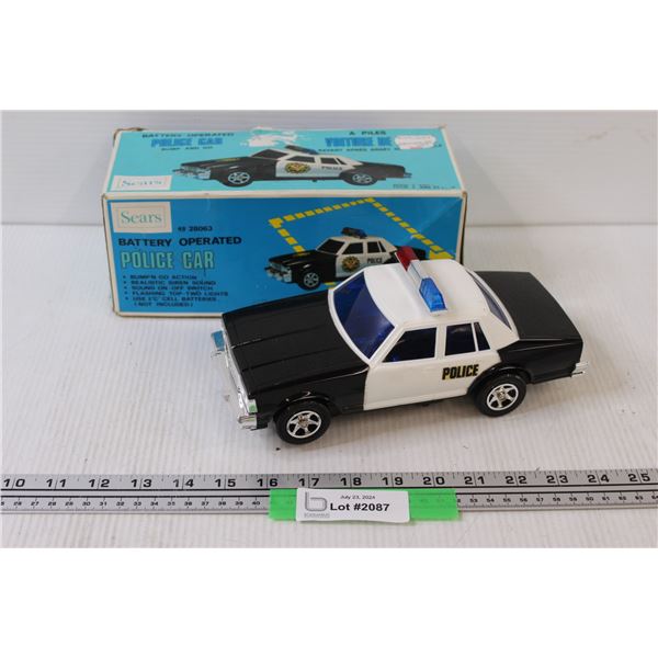 Sears Bump 'n; Go Police Car Toy - as is