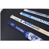 Image 4 : (4) Mini Hockey Sticks: Blades, NHL, Misc.