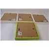 Image 5 : (3) White Picture Frames & (1) Green - 10" x 10"