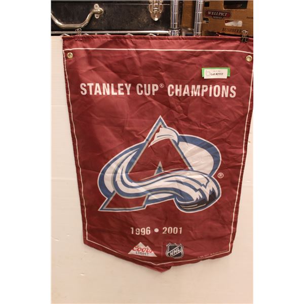 Colorado Avalanche Hockey Pennant - 33" x 22"