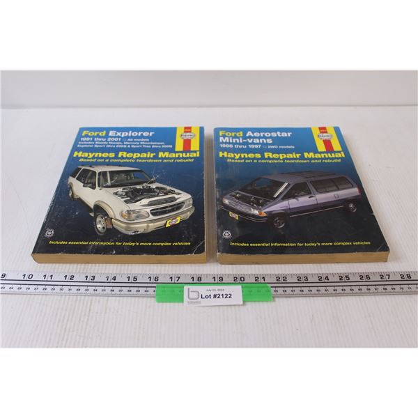 (2) Ford Vehicle Manuals: Ford Explorer & Aerostar