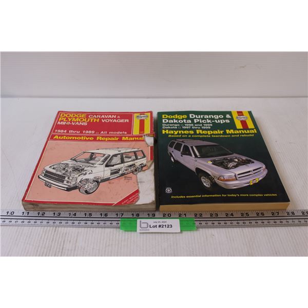 (2) Dodge Vehicle Manuals: Caravan/Voyager & Durango/Dakota