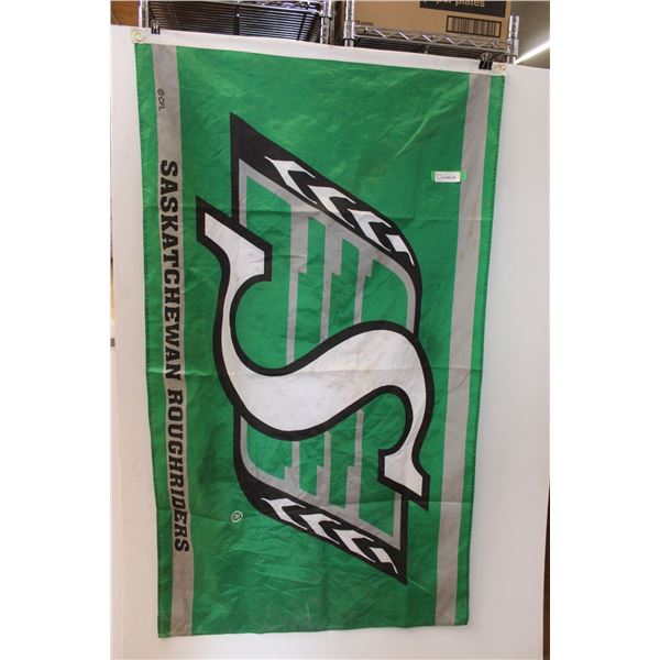 Saskatchewan Roughriders Pilsner Flag (58"x35") (Some Staining)