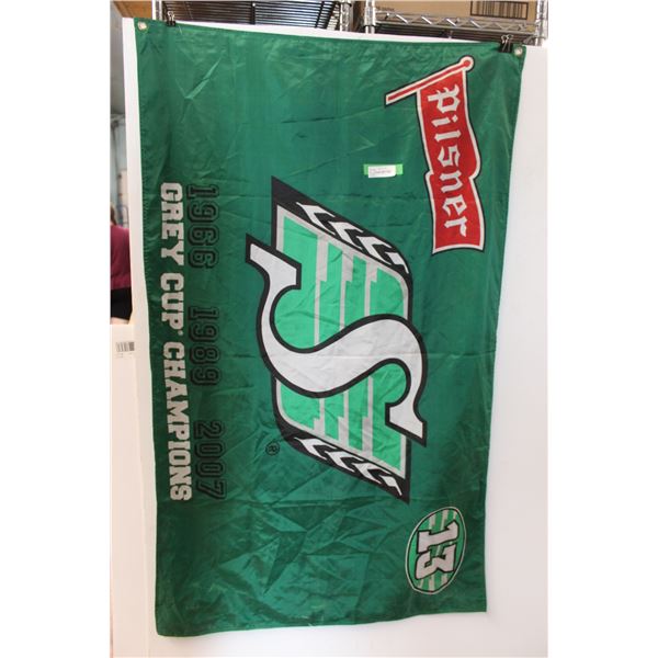 Saskatchewan Roughriders Pilsner Flag (58"x35")