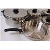 Image 2 : Sears Stainless Steel Cooking Pot Set w/Lids - (4) Pots & Sauce Pan