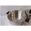 Image 3 : Sears Stainless Steel Cooking Pot Set w/Lids - (4) Pots & Sauce Pan