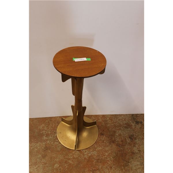 * Metal Homemade End Table - 27" Tall x 13" Wide