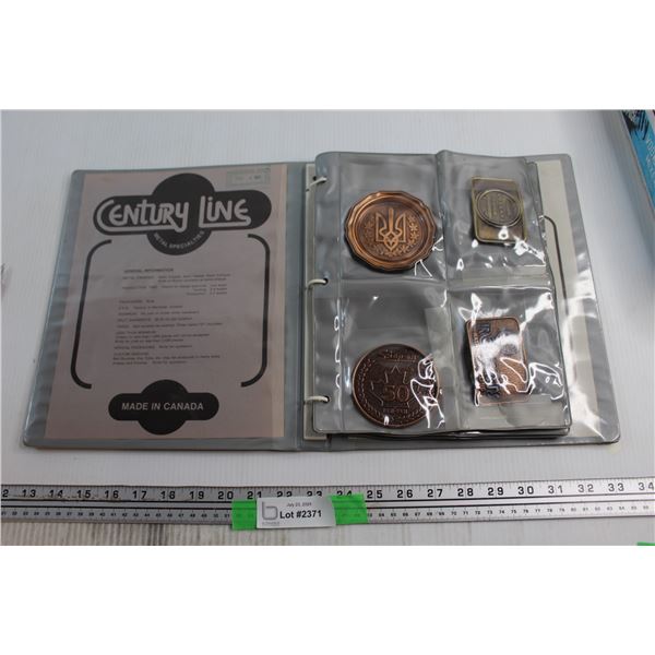 Century Line Salesmen Sample Binder - Bottle Openers, Belt Buckles, Ashtrays and Misc.