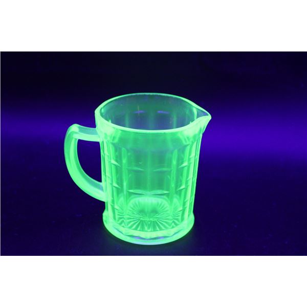 Uranium Glass Pitcher