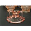 Image 2 : (8) Pink Depression Glass Items - Fairy Light, (2) Cream and Sugar Sets, Etc.