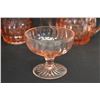 Image 4 : (8) Pink Depression Glass Items - Fairy Light, (2) Cream and Sugar Sets, Etc.